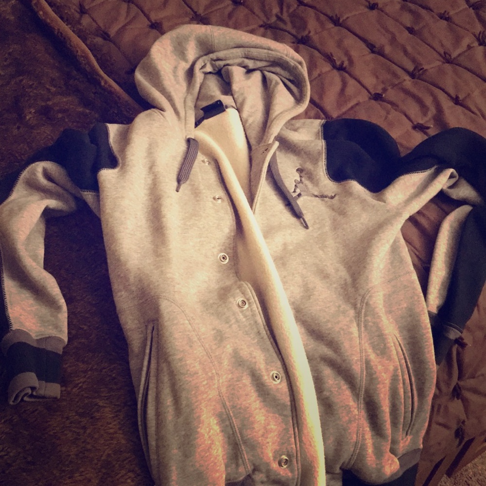 Black and light grey men’s Michael Jordan Hoodie
